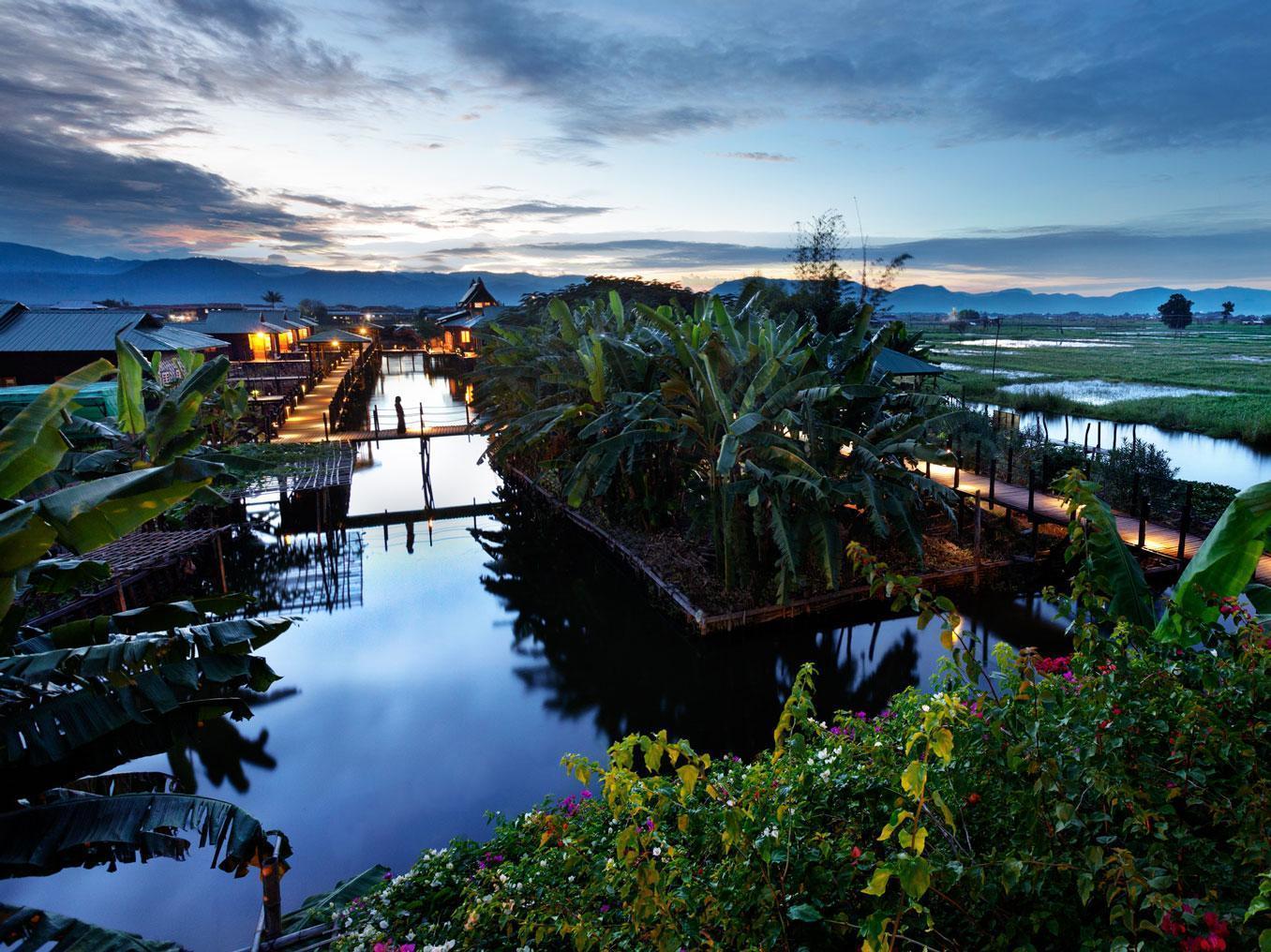Inle Heritage Stilt Houses Ywama Eksteriør bilde