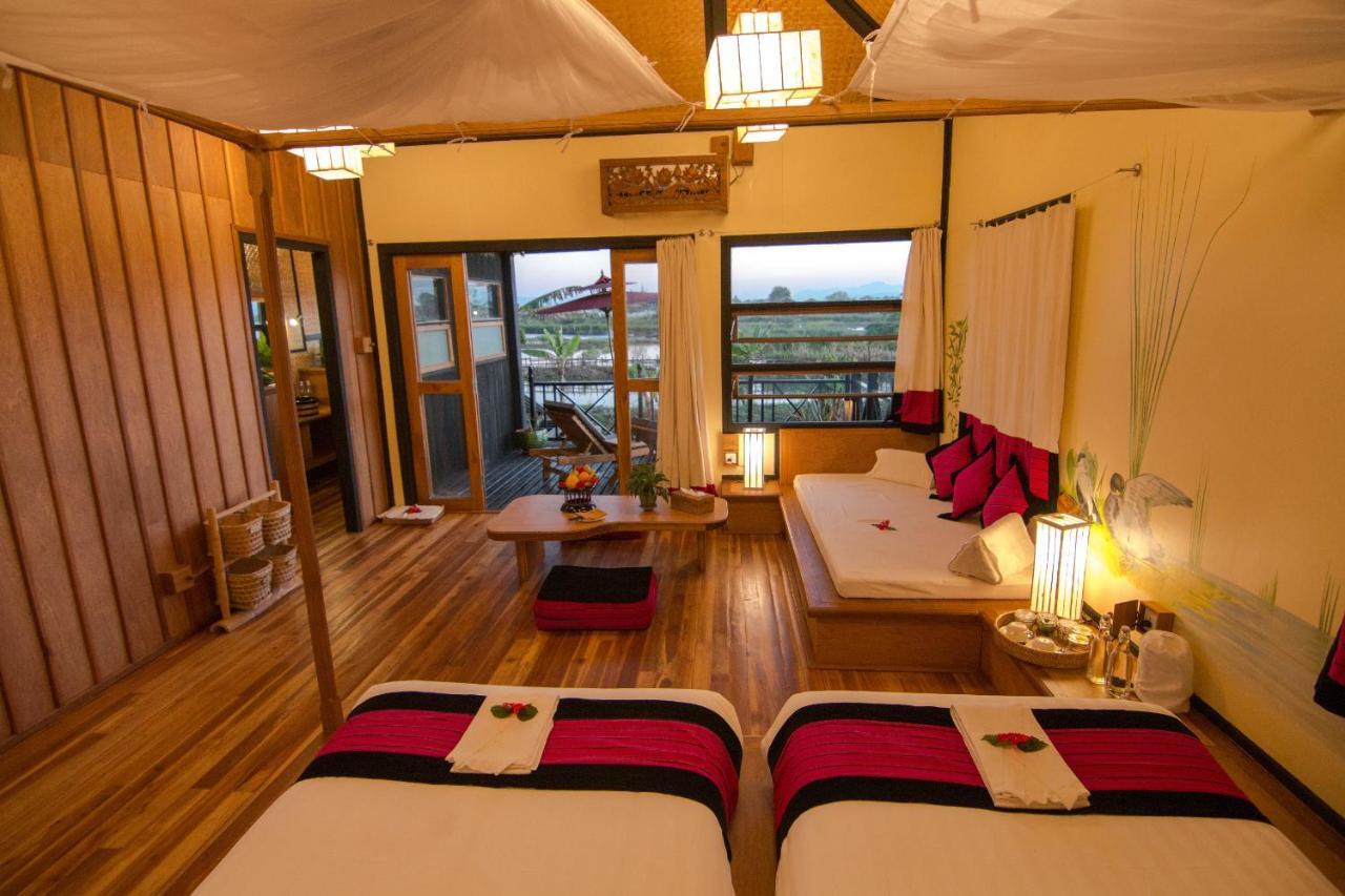 Inle Heritage Stilt Houses Ywama Eksteriør bilde